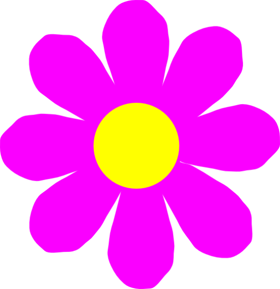 Flowery number one clipart.