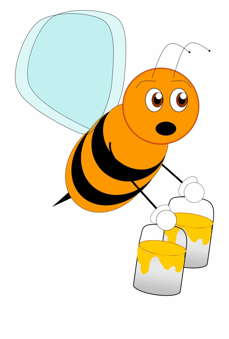 Flying Bee Clipart.