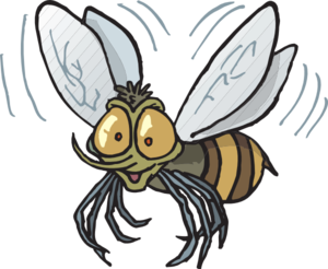 Bee Flying Clip Art at Clker.com.