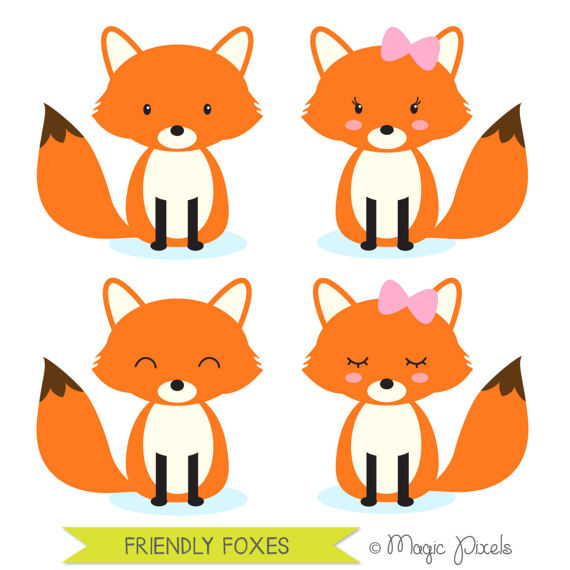 Fox Clipart Cute.