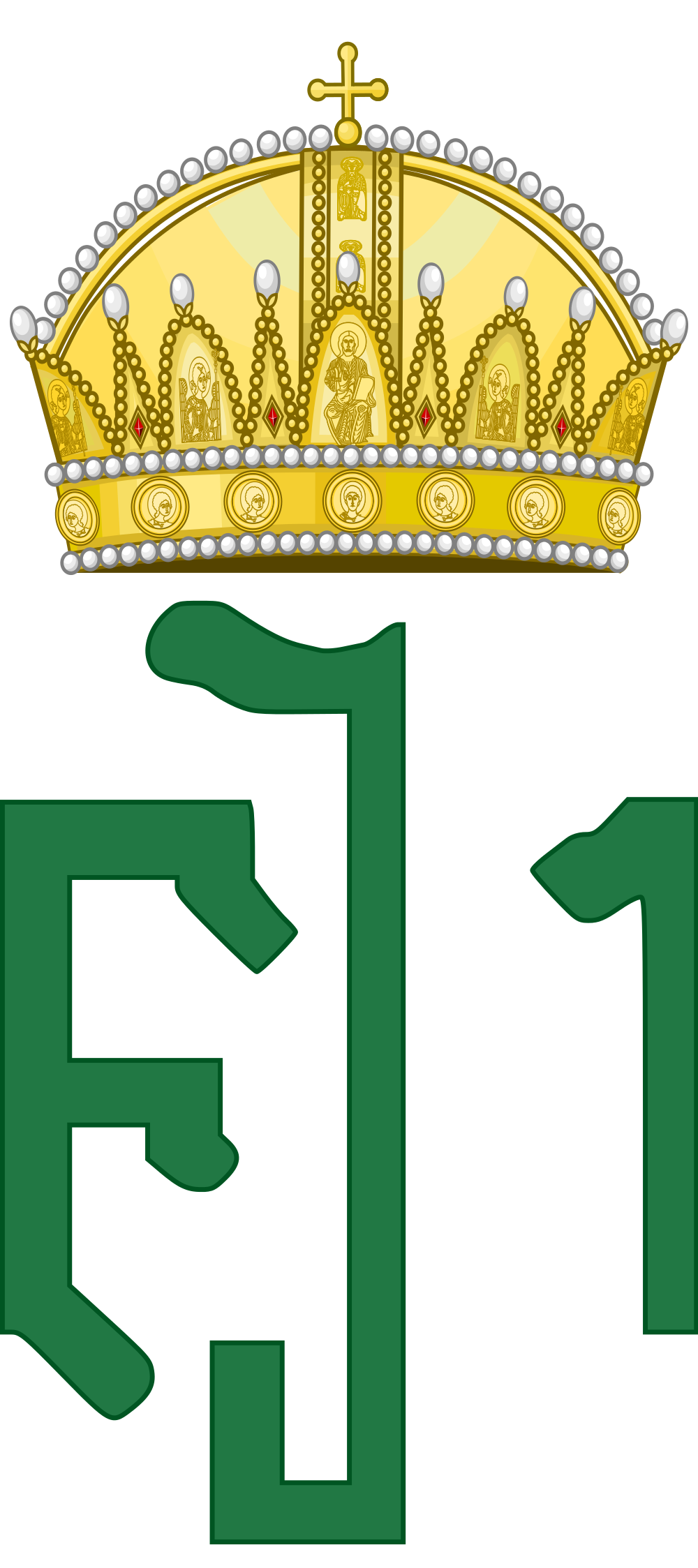 File:Royal Monogram of Emperor Franz Joseph I as King of Hungary.