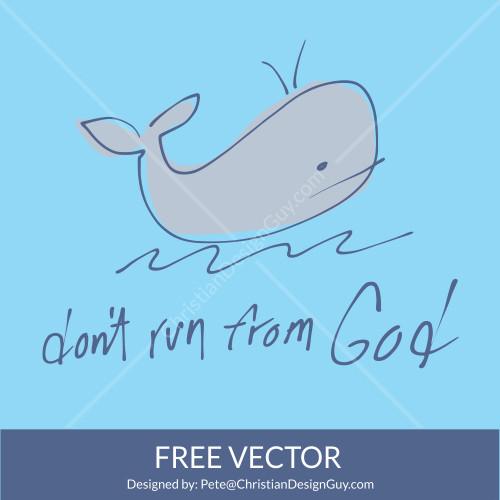 FREE Jonah and the Whale Christian Vector Church Clipart.