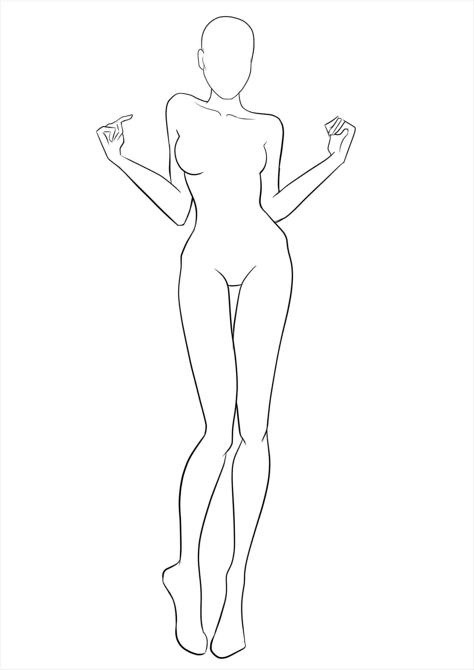 Female Body Outline Sketch at PaintingValley.com.