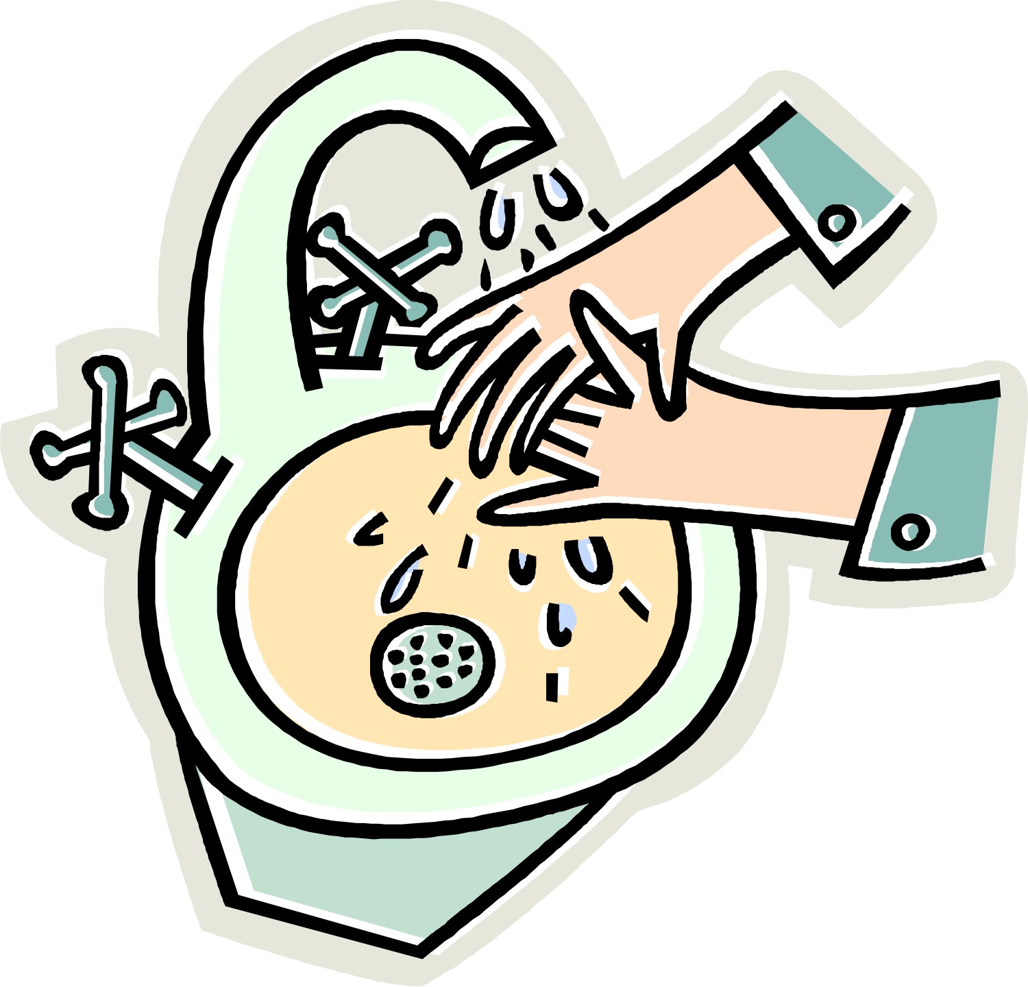 Free Hand Washing Clipart Image.