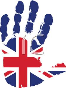 Flag of England Handprint.