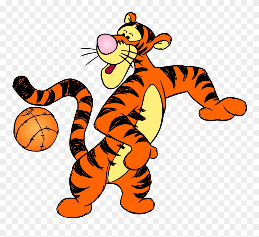 Free Png Winnie The Pooh Tigger With Ball Png Images Clipart.