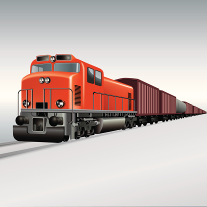 Freight Train Clipart.