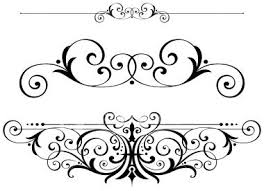 fancy scrolls scrollwork clipart vector fretwork swirls accents.