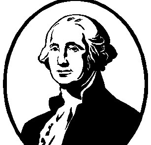 George Washington Clipart Black And White.