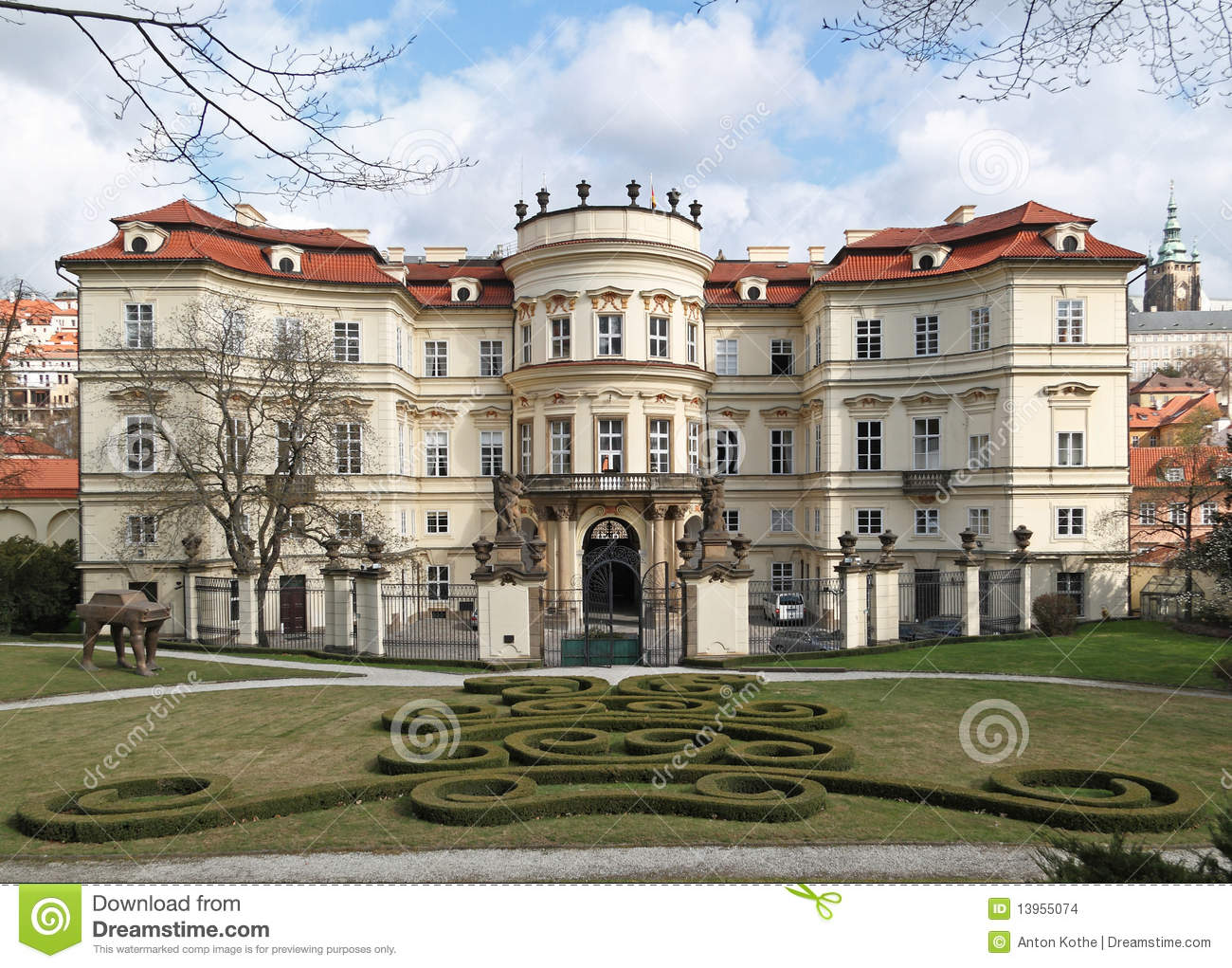 German Embassy Prague Stock Images.