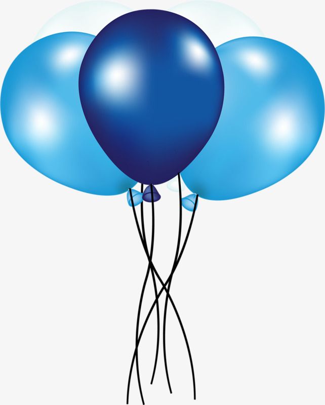 Globos azules png Transparent pictures on F.