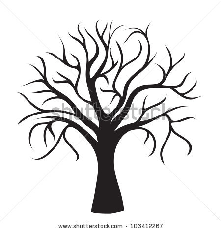 Bare Oak Tree Clipart.