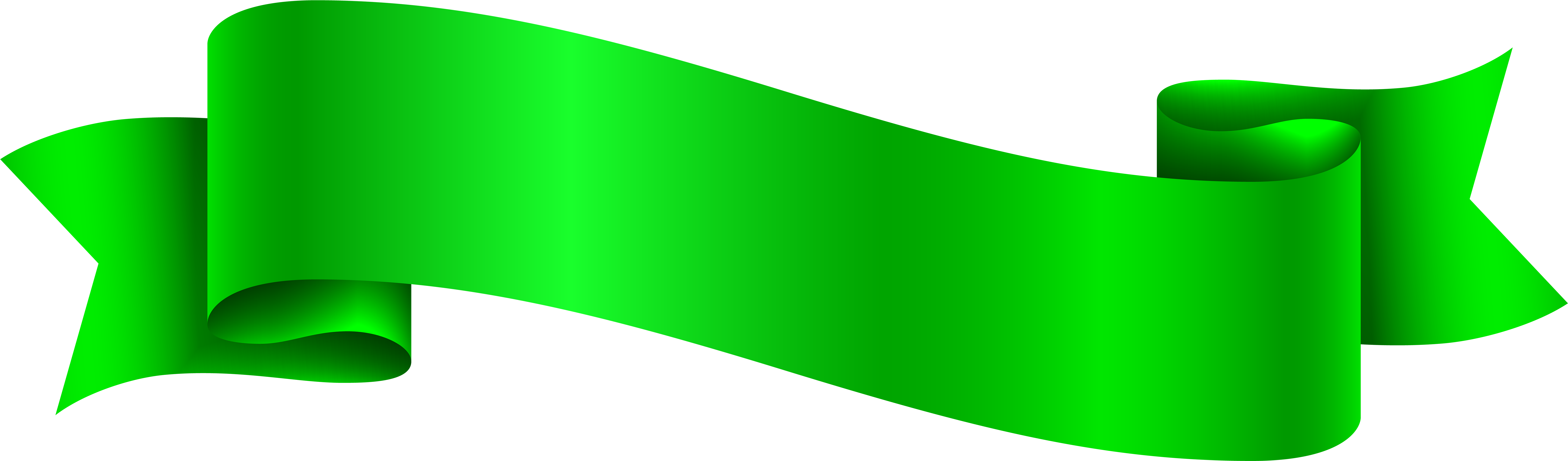 Green Banner Png.