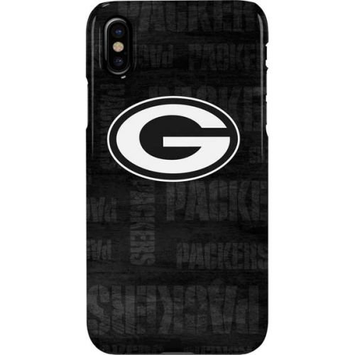 Green Bay Packers Black & White iPhone XS Max Lite Case.