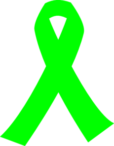 Lime Green Cancer Ribbon.