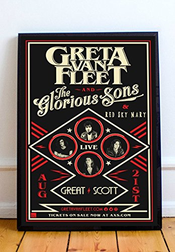 Greta Van Fleet Limited Poster Artwork.