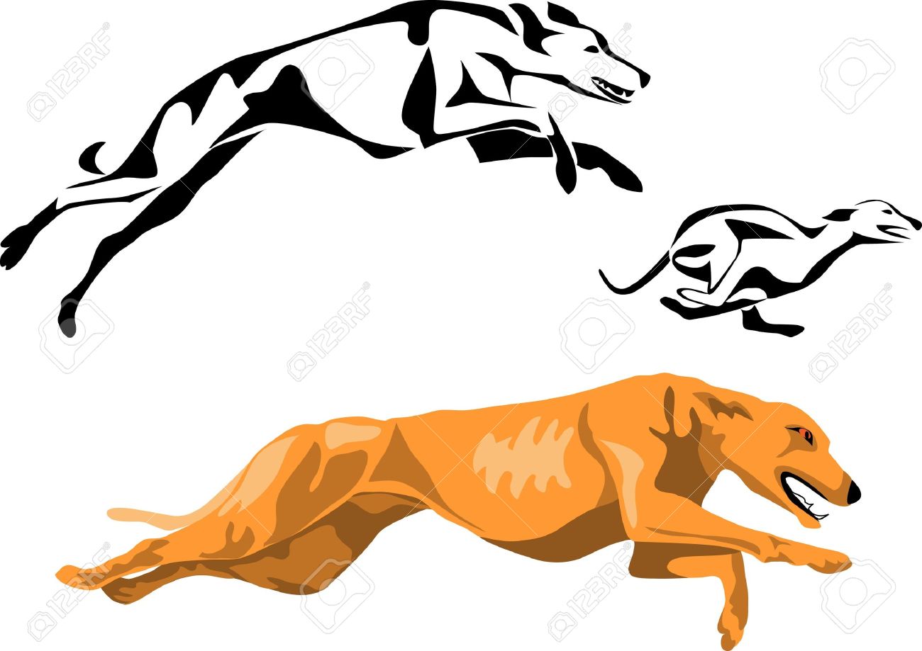 Greyhound clipart free.