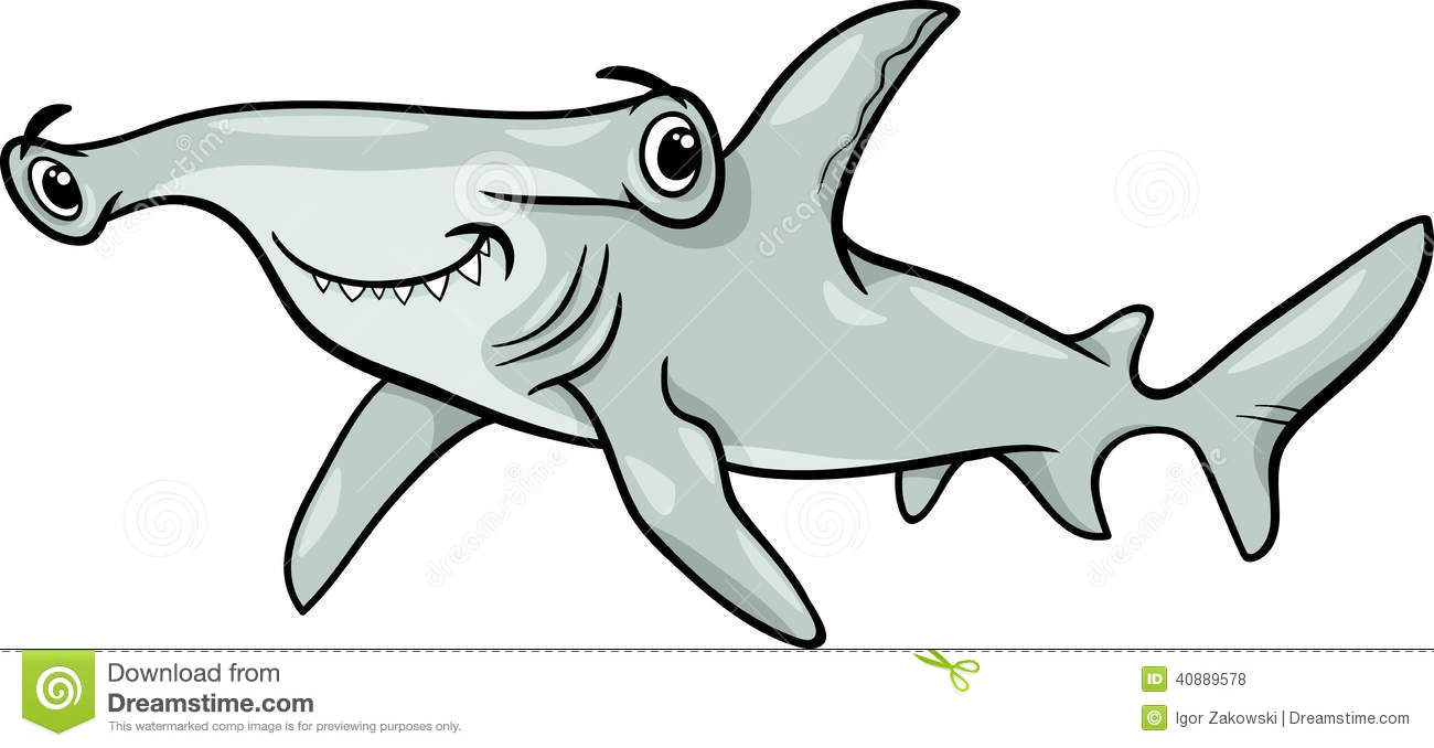 Hammerhead Shark Cartoon.