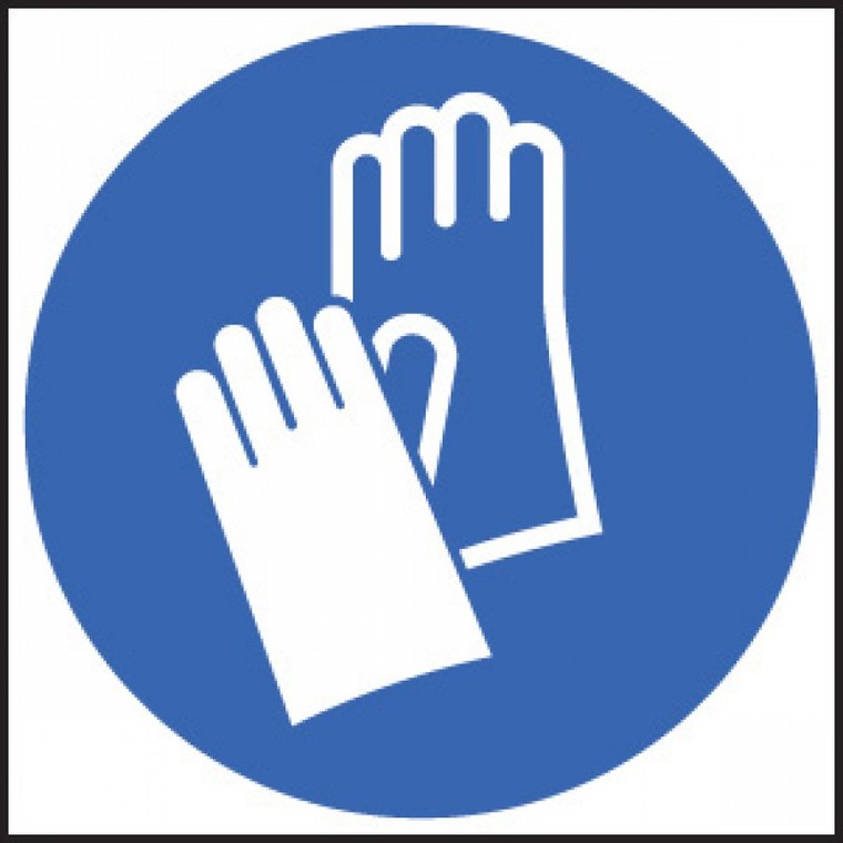 Showing post & media for Plastic gloves symbol.