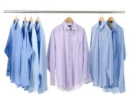 Clothes hanger,Clothing,White,Blue,Outerwear,Lavender,Dress shirt.