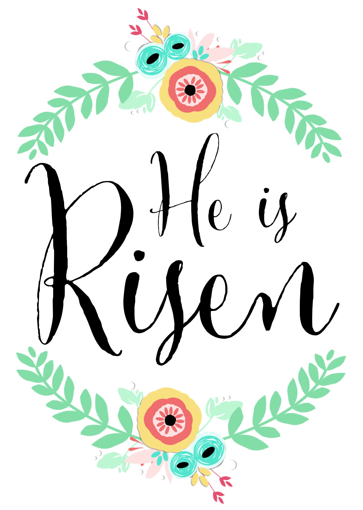 Easter He Is Risen Clipart.