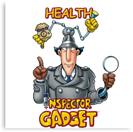 \'Health Inspector Gadget\' Canvas Print by SpaghettiFarmer.