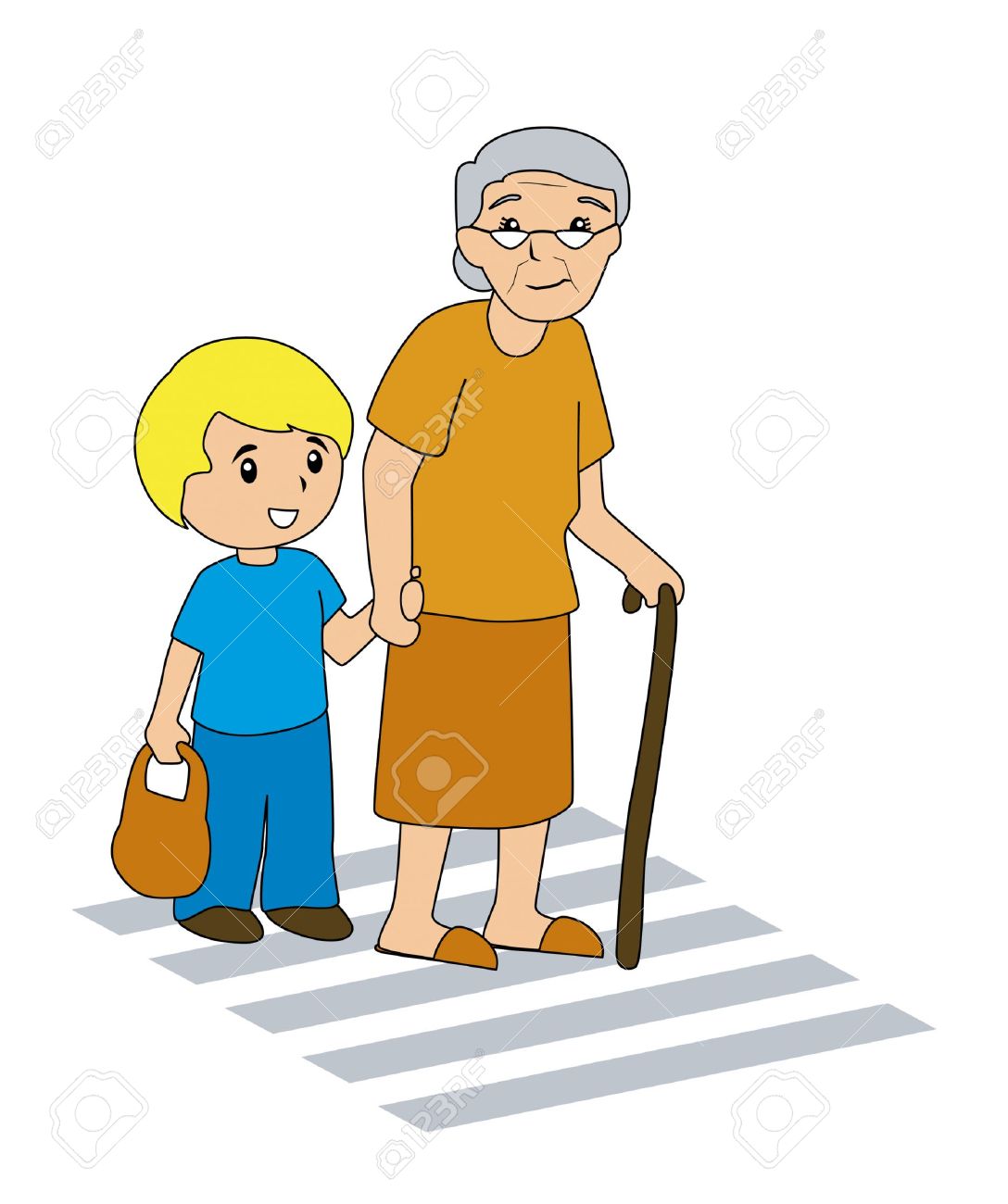 Children helping elderly clipart 6 » Clipart Station.