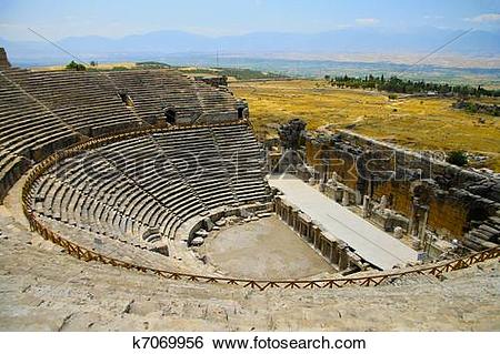 Stock Images of Turkey. Pamukkale. Hierapolis di frigia. k7069956.