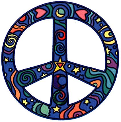 Cosmos Hippie Peace Sign.