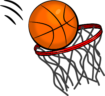 Basketball And Hoop Clipart.