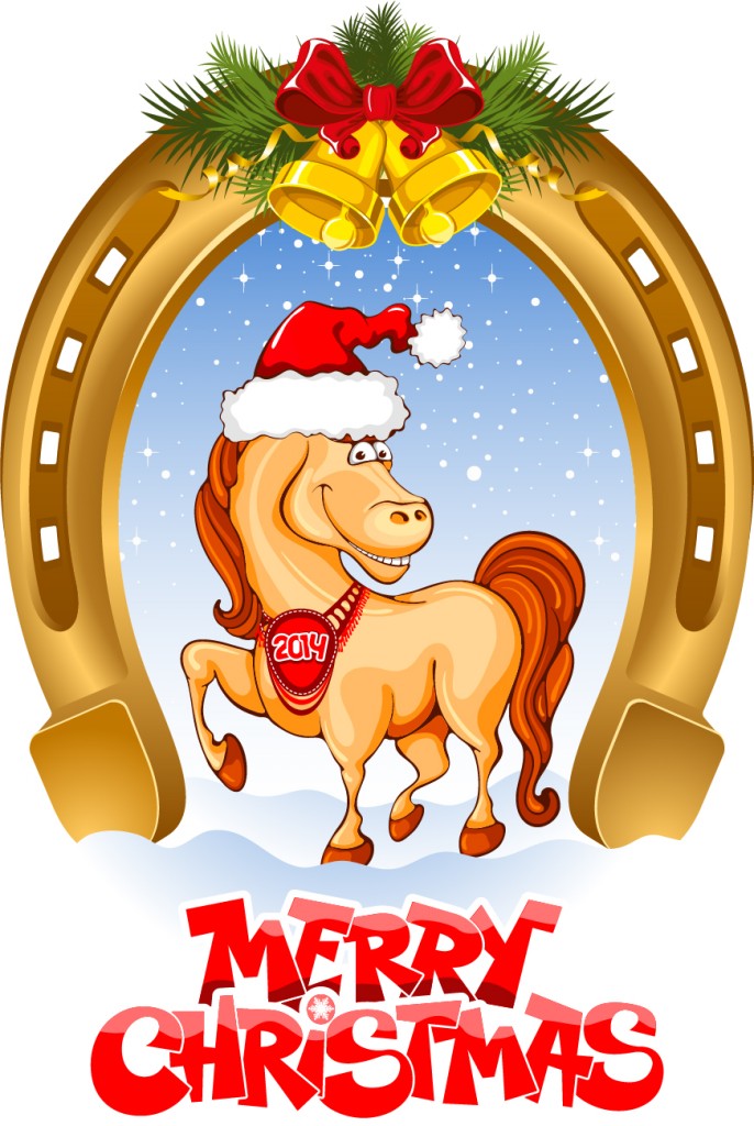 Christmas Horse Clipart.