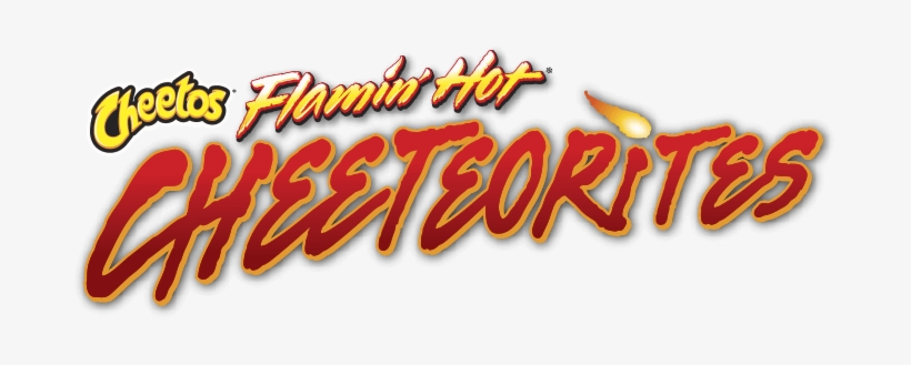 Cheetos Flaming Hot Cheeteorites Logo.