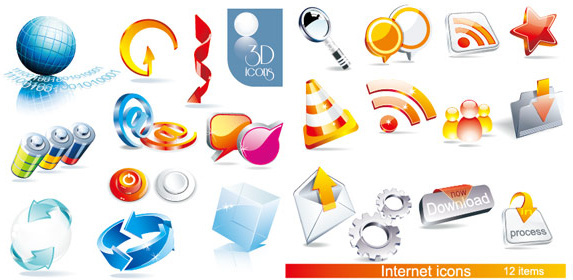 Vector 3d icons free vector download (29,939 Free vector.