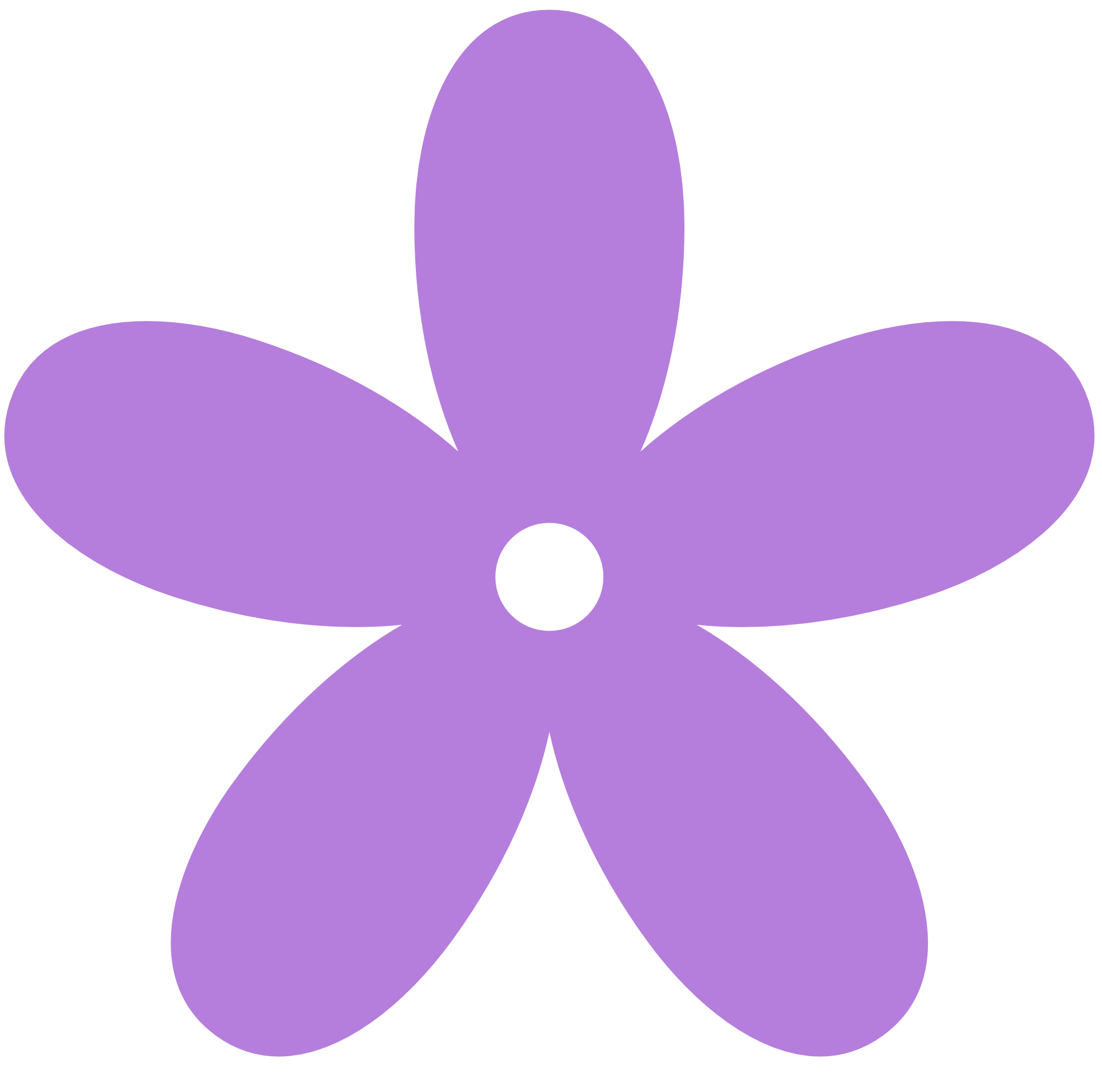 Indigo flower clipart.