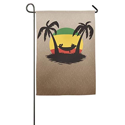 Amazon.com : ClustersN Palm Tree Clipart Spring Garden Flag.