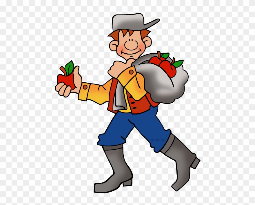 Johnny Appleseed Free Clipart.