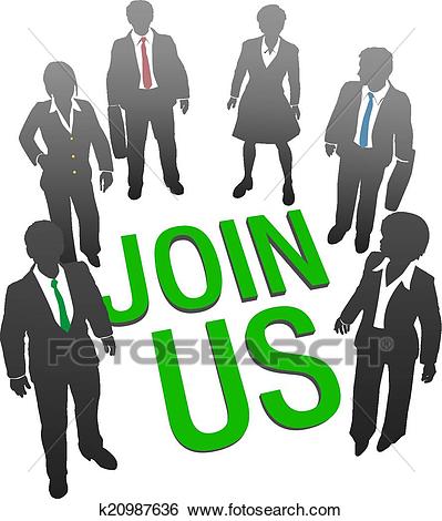 Join Us business company people HR Clip Art.