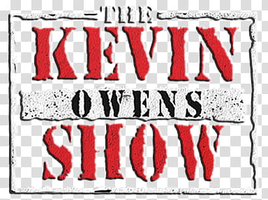 Kevin Owens The Kevin Owens Show Logo transparent background.