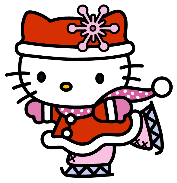 Christmas kitty angel clipart.