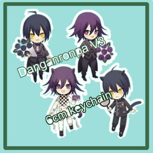 Details about Danganronpa V3 Ouma Kokichi Saihara Shuuichi Keychain Strap  Keyring Kitty Formal.