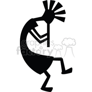 kokopelli guy clipart. Royalty.