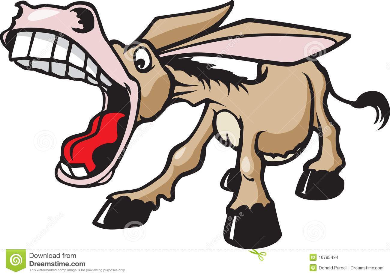 Laughing Donkey Clipart.