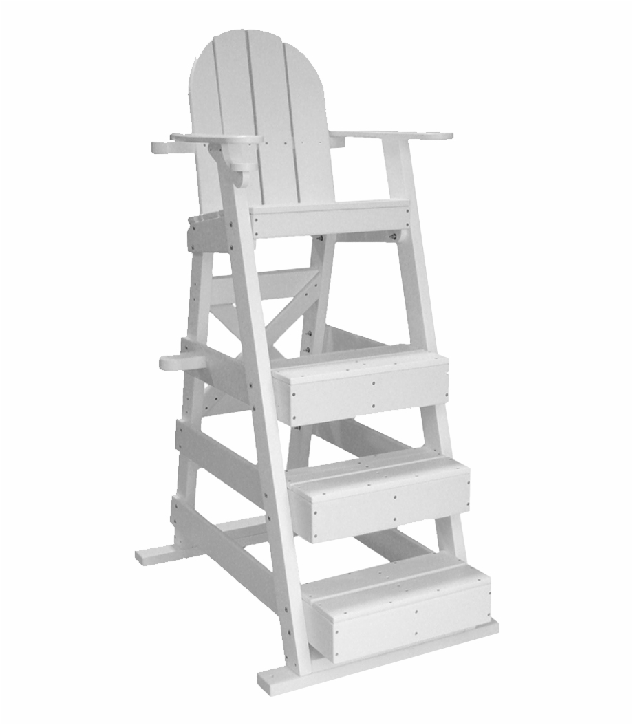 515 Lifeguard Chair White Isolated.