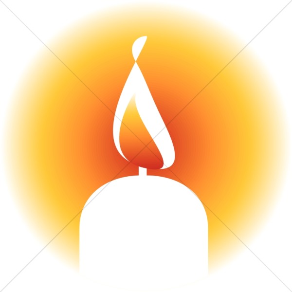 Candle Bright Light Clipart.