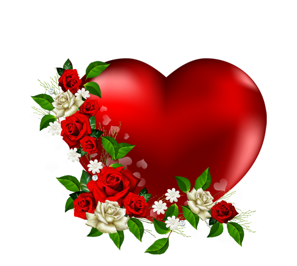 Heart Png With Flowers Love Heart Image Clipart.