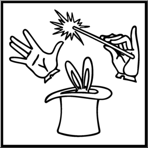 Clip Art: Magic B&W I abcteach.com.