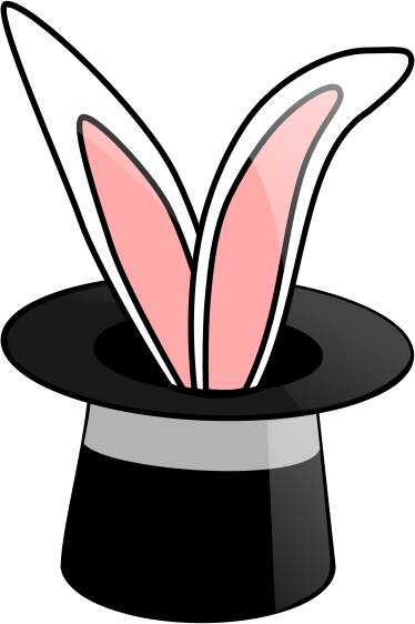 Magic Bunny Cliparts.