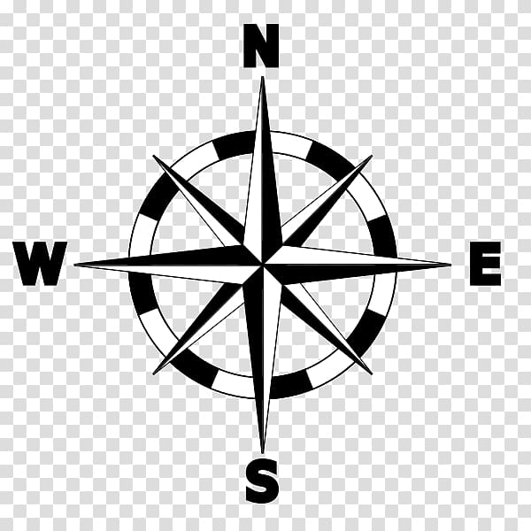 North Compass rose Map , compass transparent background PNG.