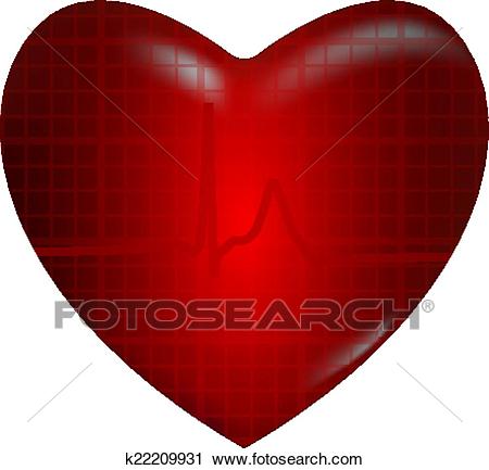 Concept of medical problem with heart Clipart.