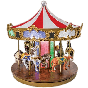 Wooden Toy Merry Go Round transparent PNG.